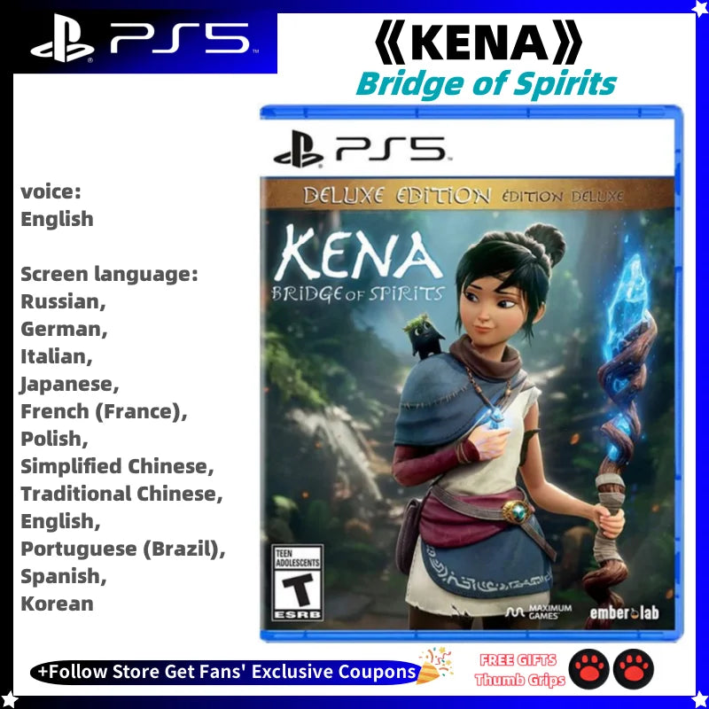 Sony Playstatio5 Genuine New Game CD KENA Bridge of Spirits PS5 Playstation5 Game Card SONY Ps5 Games KENA Bridge of Spirits HHFMpro
