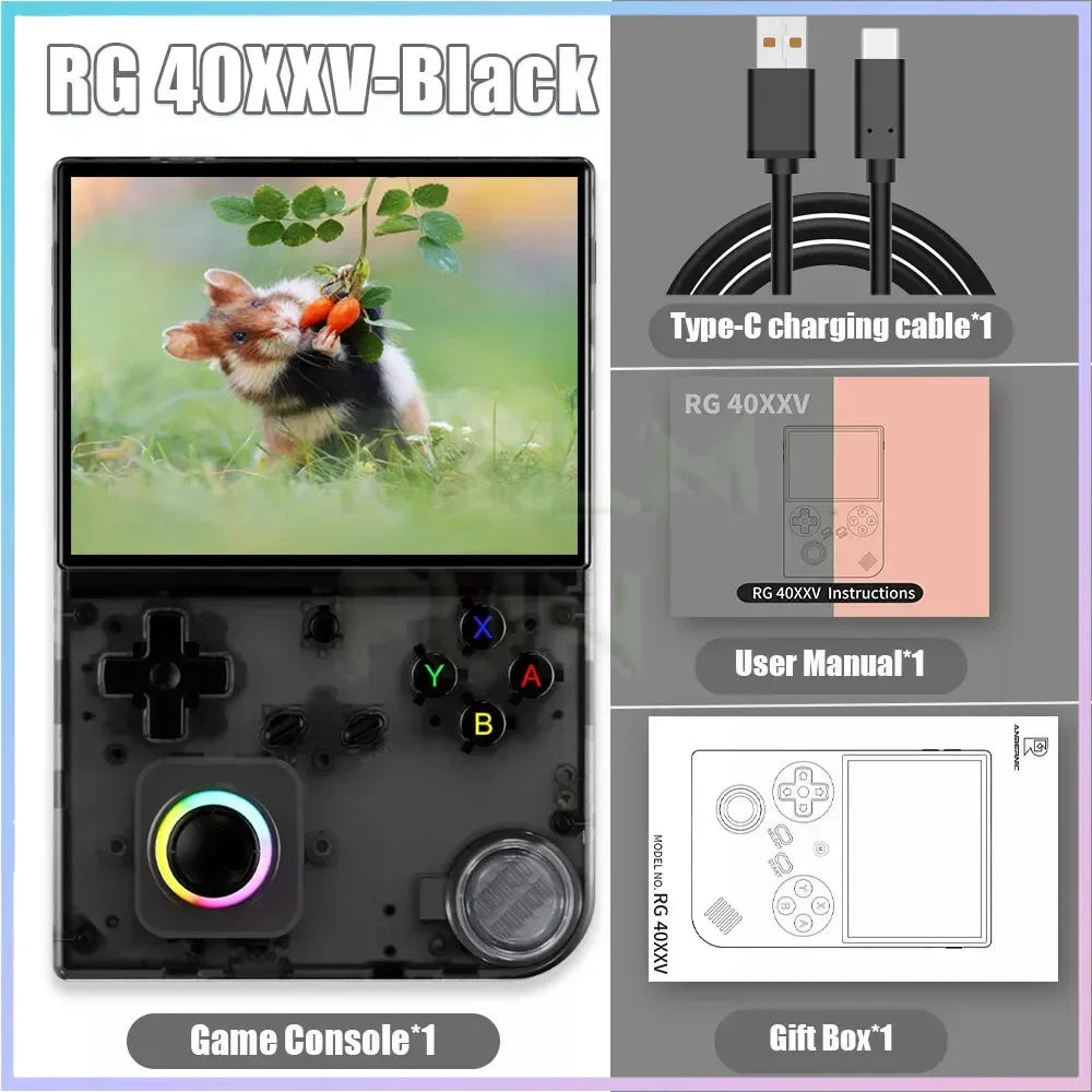 RG40XXV Retro Handheld Game Console 4.0 Inch 640*480 Screen Linux System 5G WiFi Bluetooth HDMI TV Output Video Game Player HHFMpro