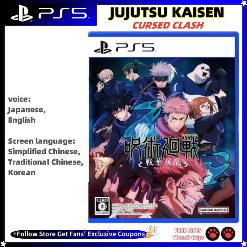 Playstatio5 PS5 Genuine New Game CD Jujutsu Kaisen Cursed Clash Playstation5 Game Card Ps5 Games Jujutsu Kaisen Cursed Clash HHFMpro