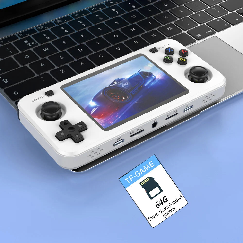New R36H Retro Handheld Console Open-Source Linux System Classic Game Consoles 3.5 inch IPS Screen 64G Portable Video Player HHFMpro