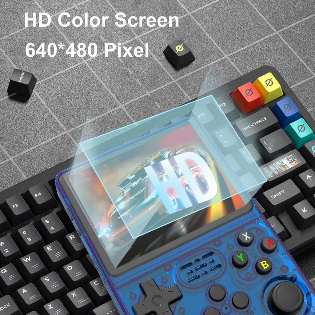 R36S Open Source K36 Handheld Game Console 3.5Inch IPS Screen Built in 16000 Games Supports online doubles For PS1/PSP/DC HHFMpro