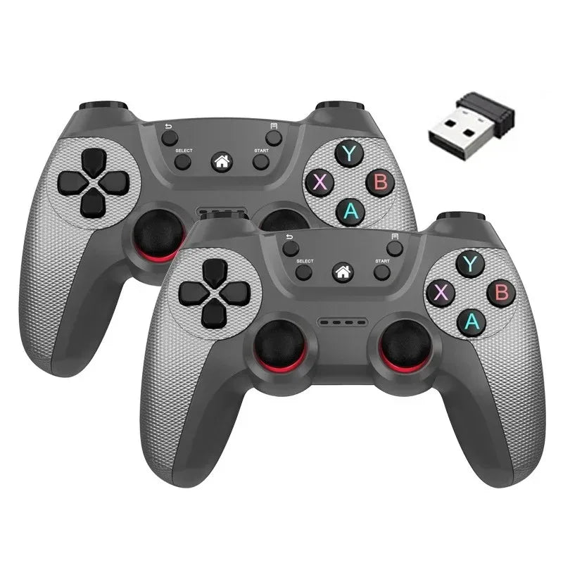 BOYHOM Wireless doubles game Controller For Linux/Android phone For Game Box Game stick PC Smart TV Box 2.4G gamepad Joystick HHFMpro