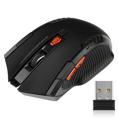 2.4G Wireless Mouse USB Receiver 6 Buttons Professional Optical Wireless Mouses USB Right Scroll Mice for Laptop PC Gamer HHFMpro