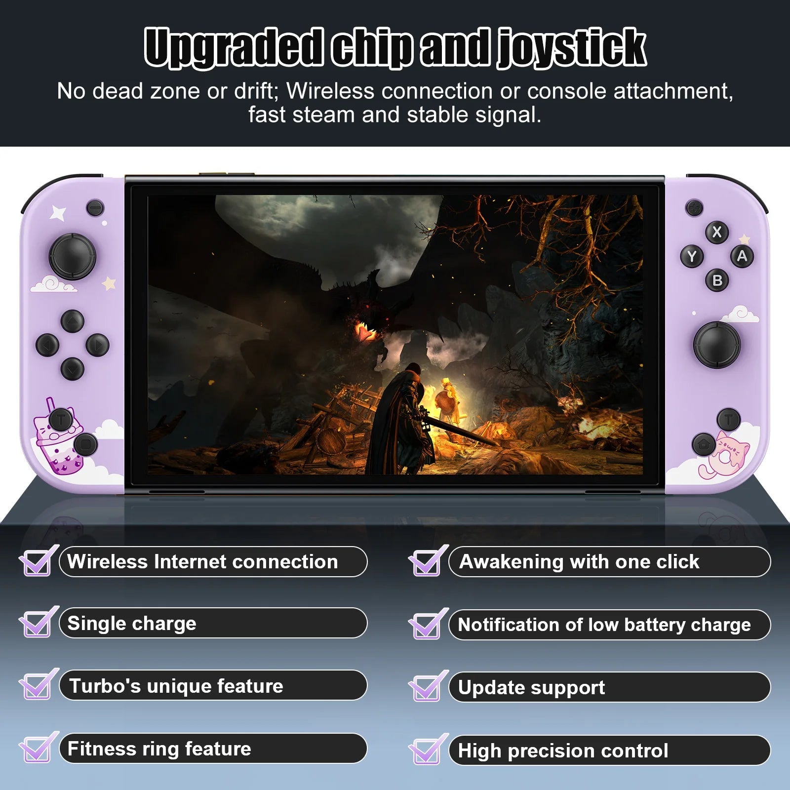 Mini Joypad For Nintendo Switch/Ios/Android/Pc Gamepad For Remote Controller With Wake-Up Function Motion Control/Dual Vibration HHFMpro