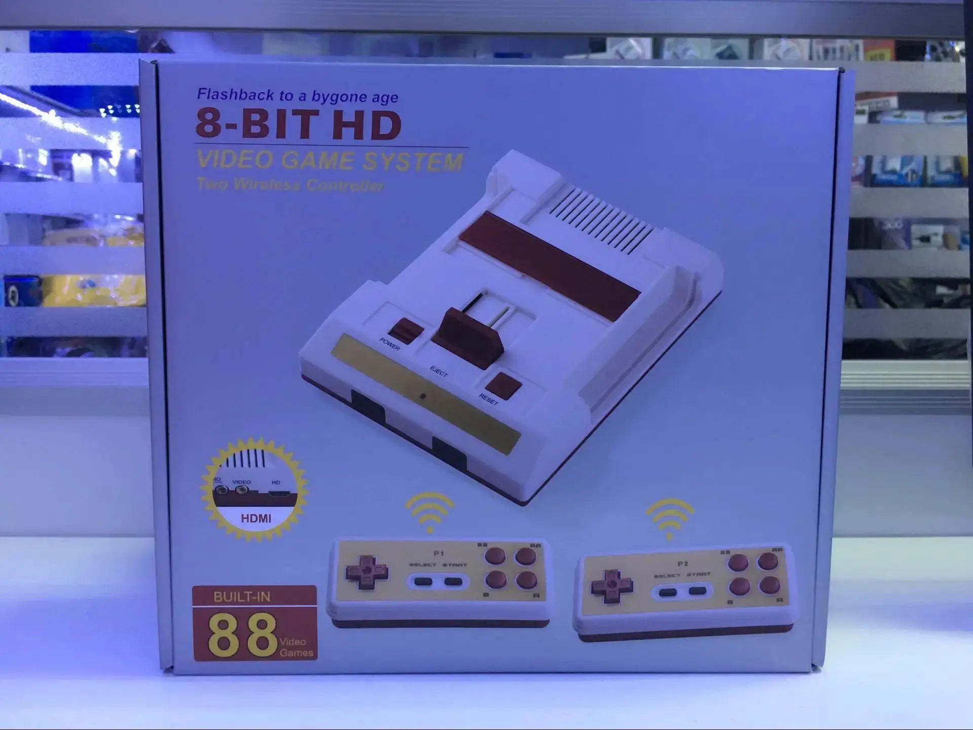 C-37 HD Retro Video Game Console 8-Bit Games Wireless Controller Parent-Child Entertainment Interaction Children's gift HHFMpro