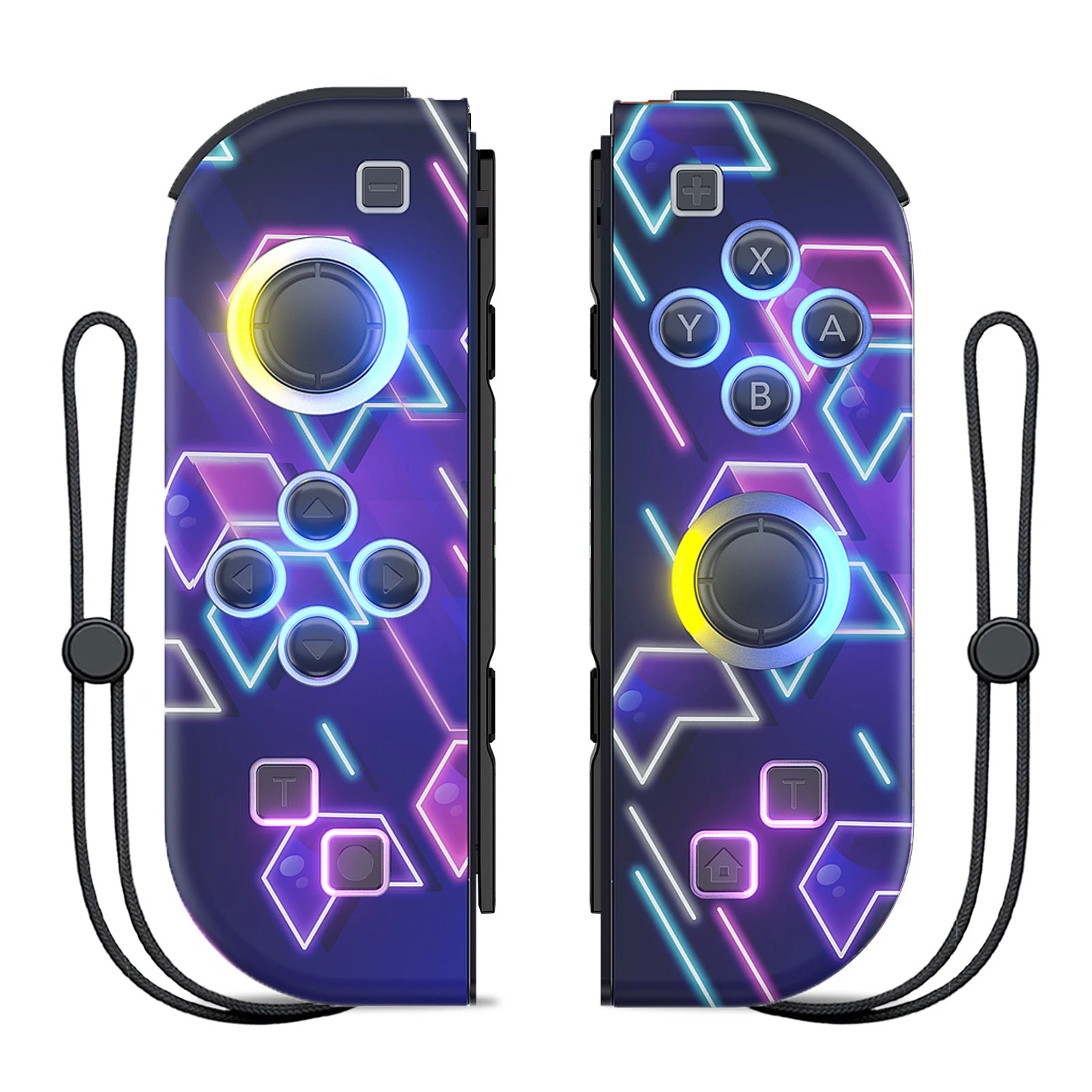 Gamepad For Nintendo Switch/OLED/Lite - RGB LED (L/R) Joypad , Turbo Dual Vibration Wireless Controller For NS Joycon HHFMpro