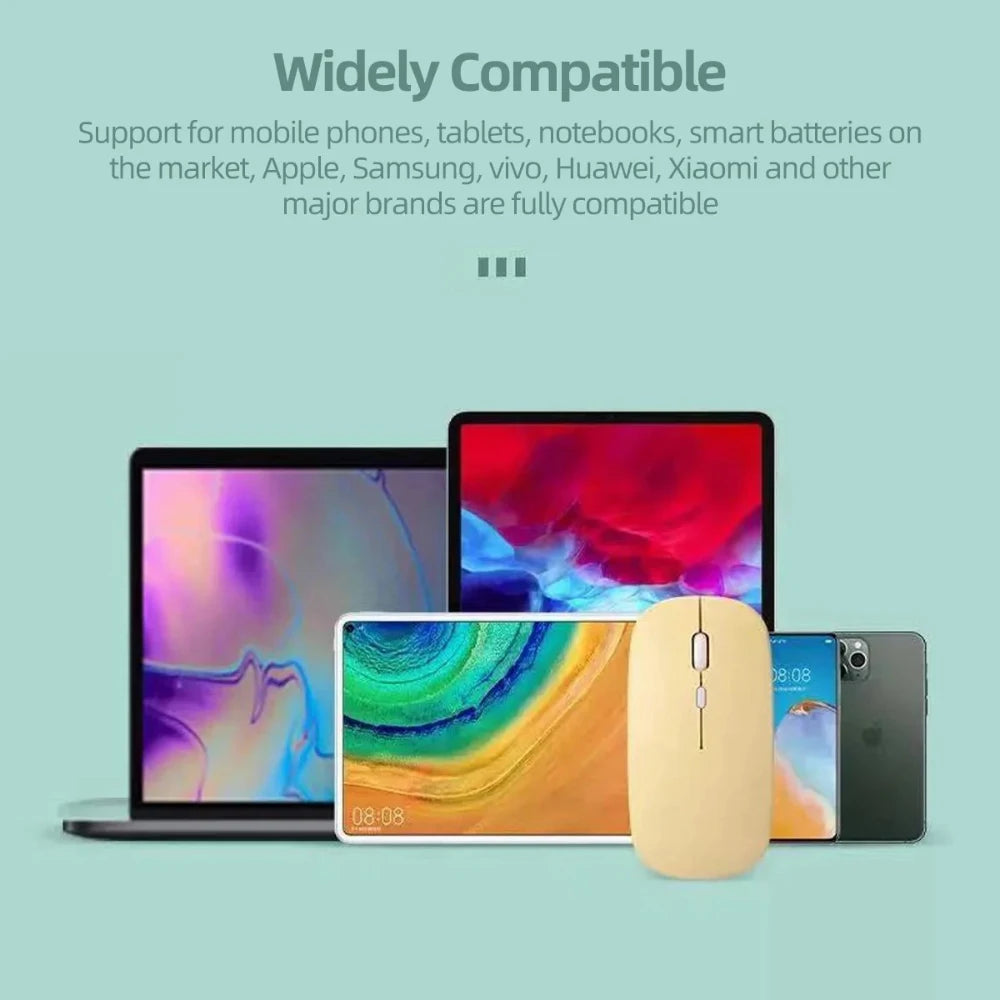 Silent Bluetooth Mouse Marcaron Computer Laptop Optical Mouse Wireless for iPad Samsung Tablet Universal Mice Noiseless HHFMpro