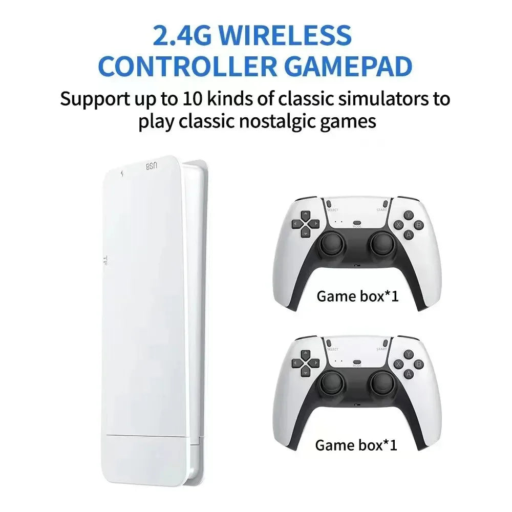 4K TV Game Stick M15 Video Game Console Built-in 40000+/50000 Games 128G Handheld Game Player Wireless Controller Retro Gamepad HHFMpro