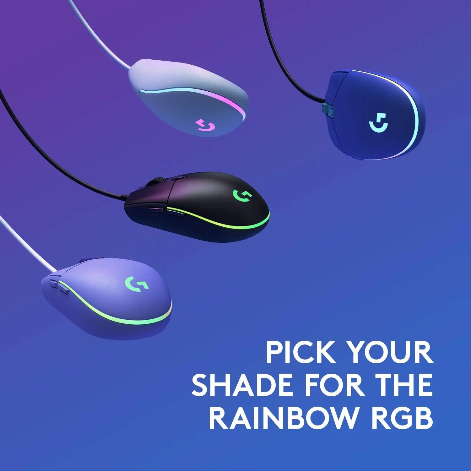 Logitech G102 Gaming Mouse - Lightsync RGB, High Precision Sensor, 6 Programmable Buttons, 85g Lightweight Design, HHFMpro