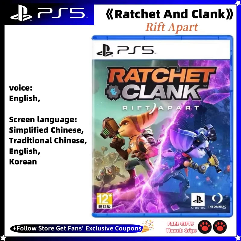 Ratchet And Clank Rift Apar PS5 New Game CD Sony Playstation 5 Game Card Ps5 Games Discs Ratchet And Clank HHFMpro
