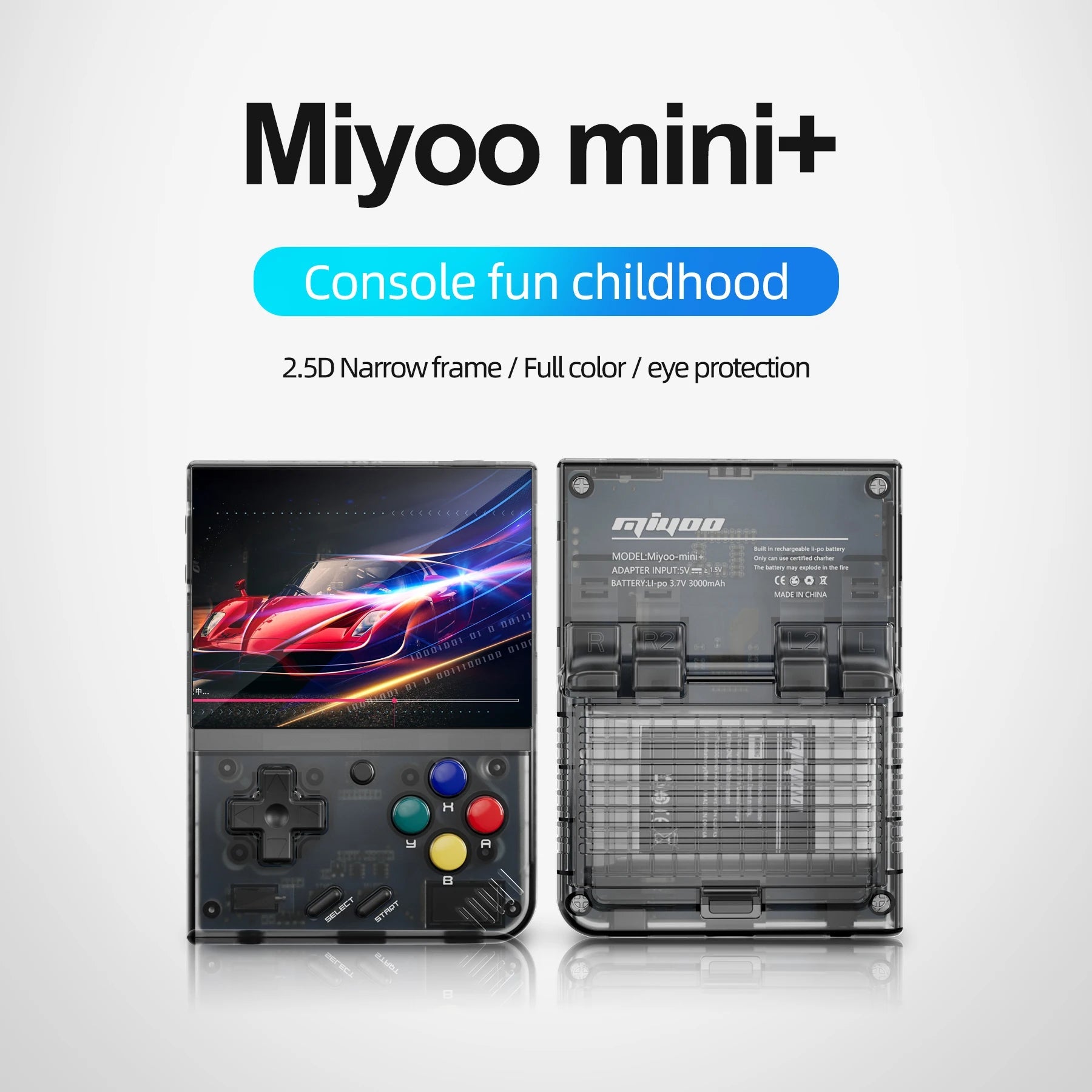Anbernic Miyoo Mini Plus Game Console 3.5-Inch Ips Full View Oca Full Lamination Portable Gaming Nostalgic Handheld Game Players HHFMpro