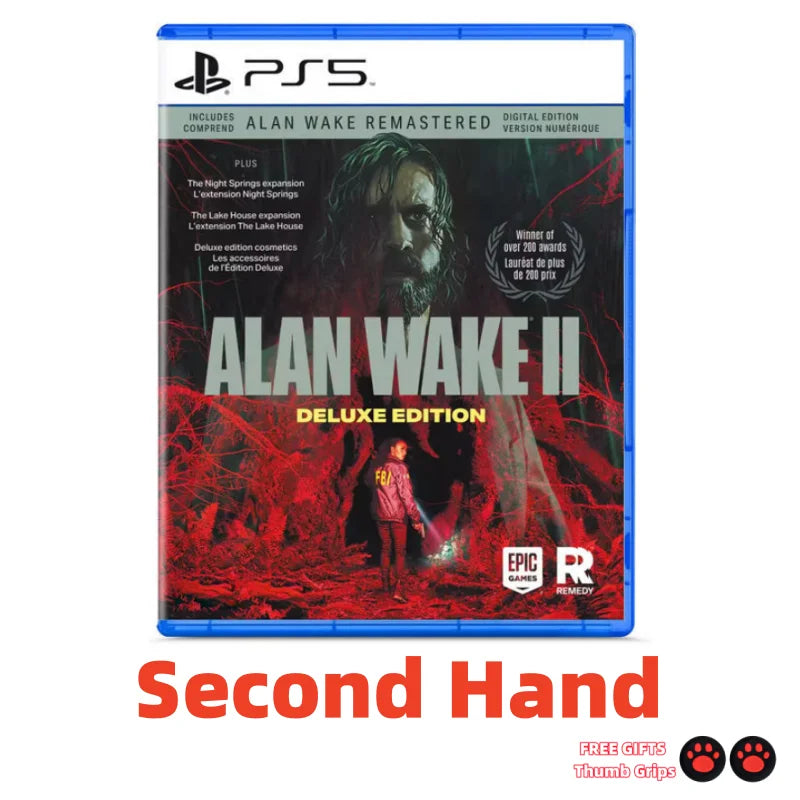 Second Hand PS5 Game CD Alan Wake 2 Sony Playstation 5 Game Card Alan Wake 2 Playstation 5 PS5 Games Discs HHFMpro