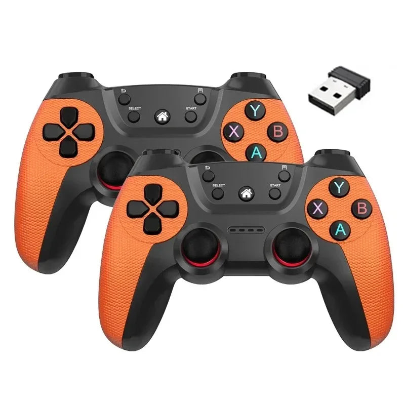 BOYHOM Wireless doubles game Controller For Linux/Android phone For Game Box Game stick PC Smart TV Box 2.4G gamepad Joystick HHFMpro