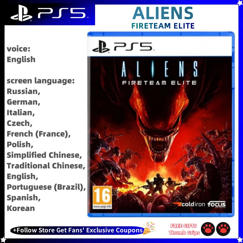 Playstatio5 PS5 Genuine New Game CD ALIENS FIRETEAM ELITE Playstation5 Game Card Ps5 Games ALIENS FIRETEAM ELITE HHFMpro