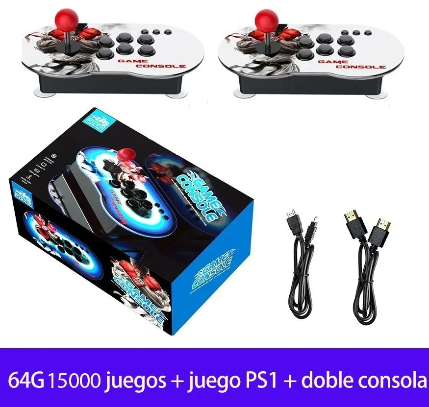 MT6 Retro Classic Video Game 4K HD Arcade Game Console, 10KGames,For PS1 FC GBA GBC, Retro Video Game Console Joystick HHFMpro