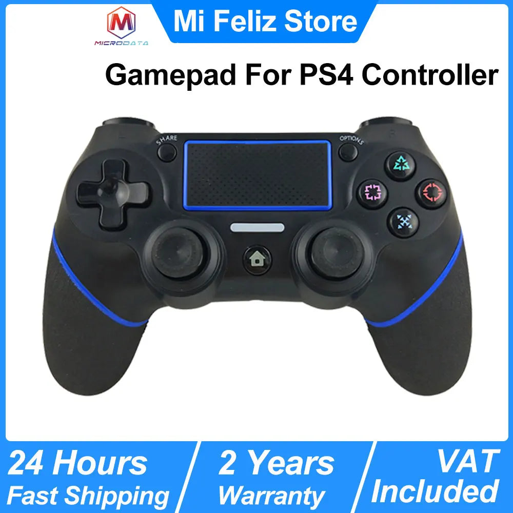 Gamepad For PS4 Controller, Bluetooth Wireless Controller With Six-axis Double Vibration Controller, For PS4/PC Wireless Gamepad HHFMpro