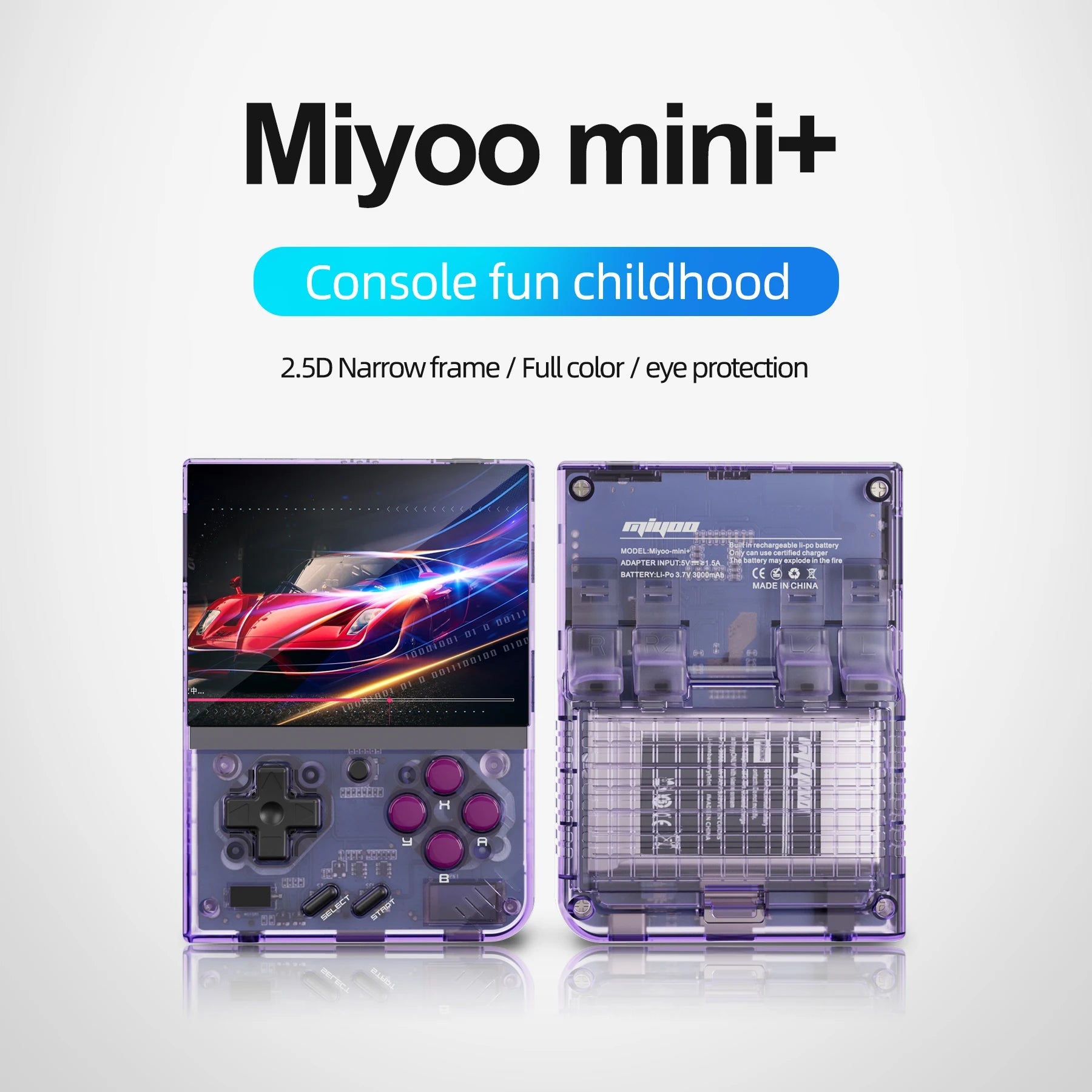 Anbernic Miyoo Mini Plus Game Console 3.5-Inch Ips Full View Oca Full Lamination Portable Gaming Nostalgic Handheld Game Players HHFMpro