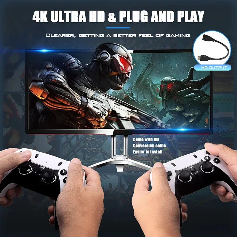 GD10 PRO Video Game Console 4K HD 2.4G Double Wireless Controller TV Game Stick 256GB 40000 Games Retro Games Boy Christmas Gift HHFMpro