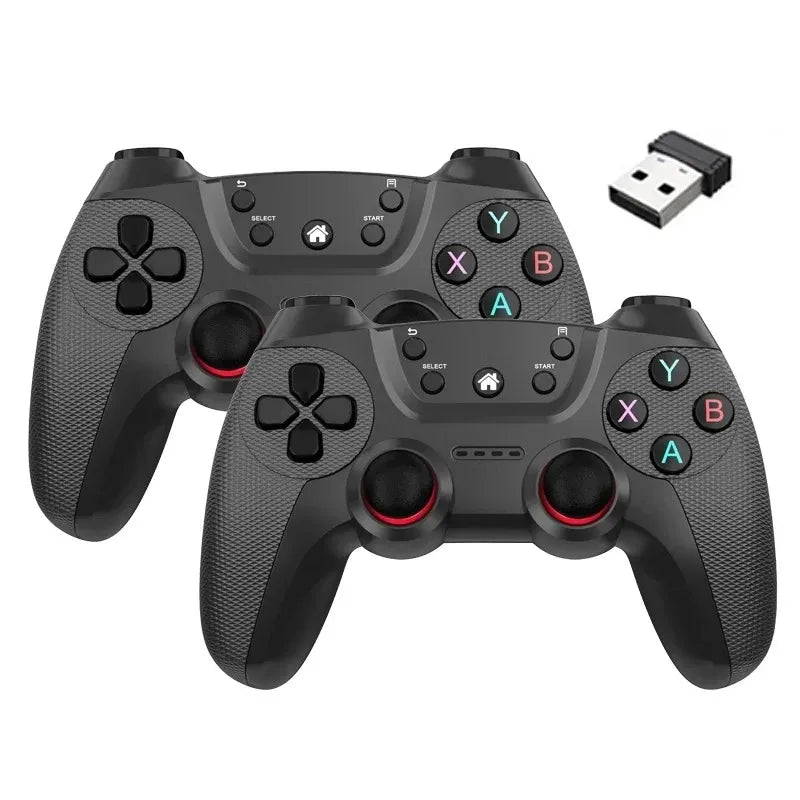 BOYHOM Wireless doubles game Controller For Linux/Android phone For Game Box Game stick PC Smart TV Box 2.4G gamepad Joystick HHFMpro