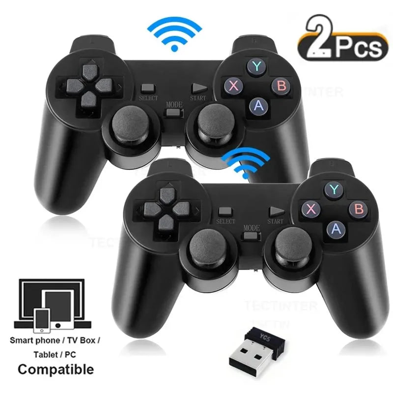 2 PCS 2.4Ghz Wireless Gamepad No Delay Game Controller USB Joystick For PC Android TV Controle for PC BOX GAME BOX HHFMpro