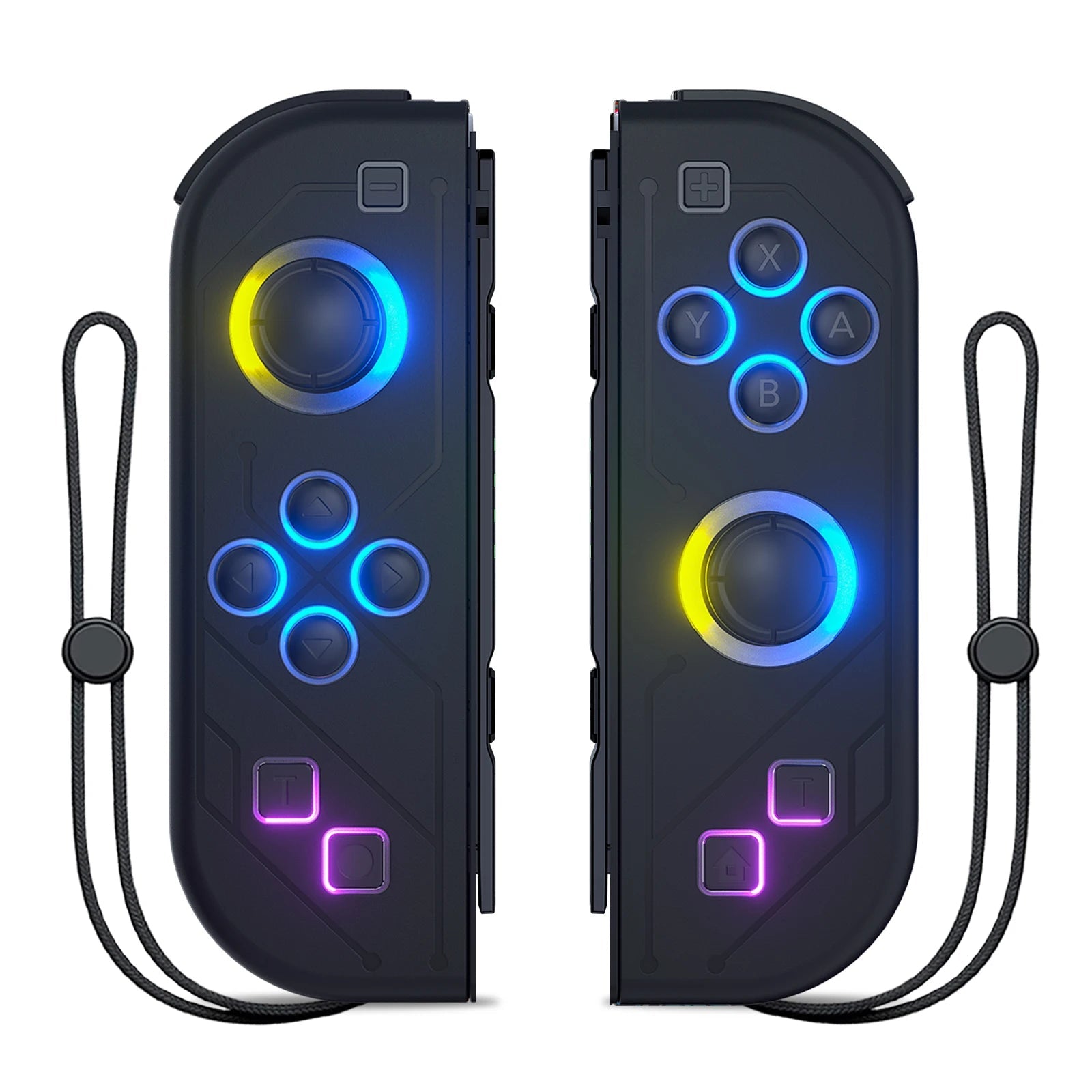 Gamepad For Nintendo Switch/OLED/Lite - RGB LED (L/R) Joypad , Turbo Dual Vibration Wireless Controller For NS Joycon HHFMpro