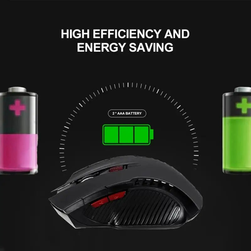 2.4G Wireless Mouse USB Receiver 6 Buttons Professional Optical Wireless Mouses USB Right Scroll Mice for Laptop PC Gamer HHFMpro