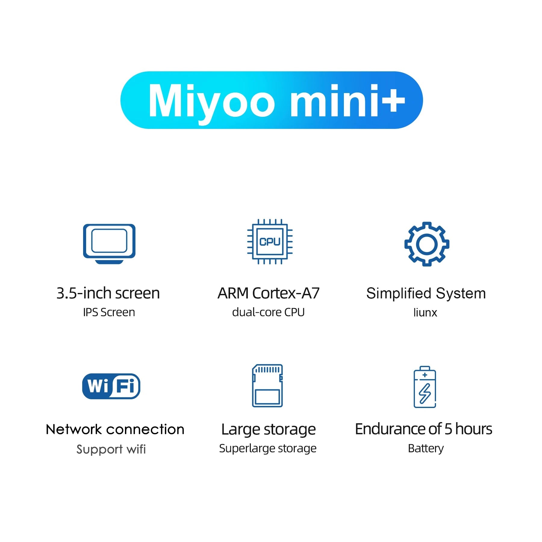 MIYOO Mini Plus Portable Retro Handheld Game Console V2 Mini+ IPS Screen Classic Video Game Console Linux System Children's Gift HHFMpro