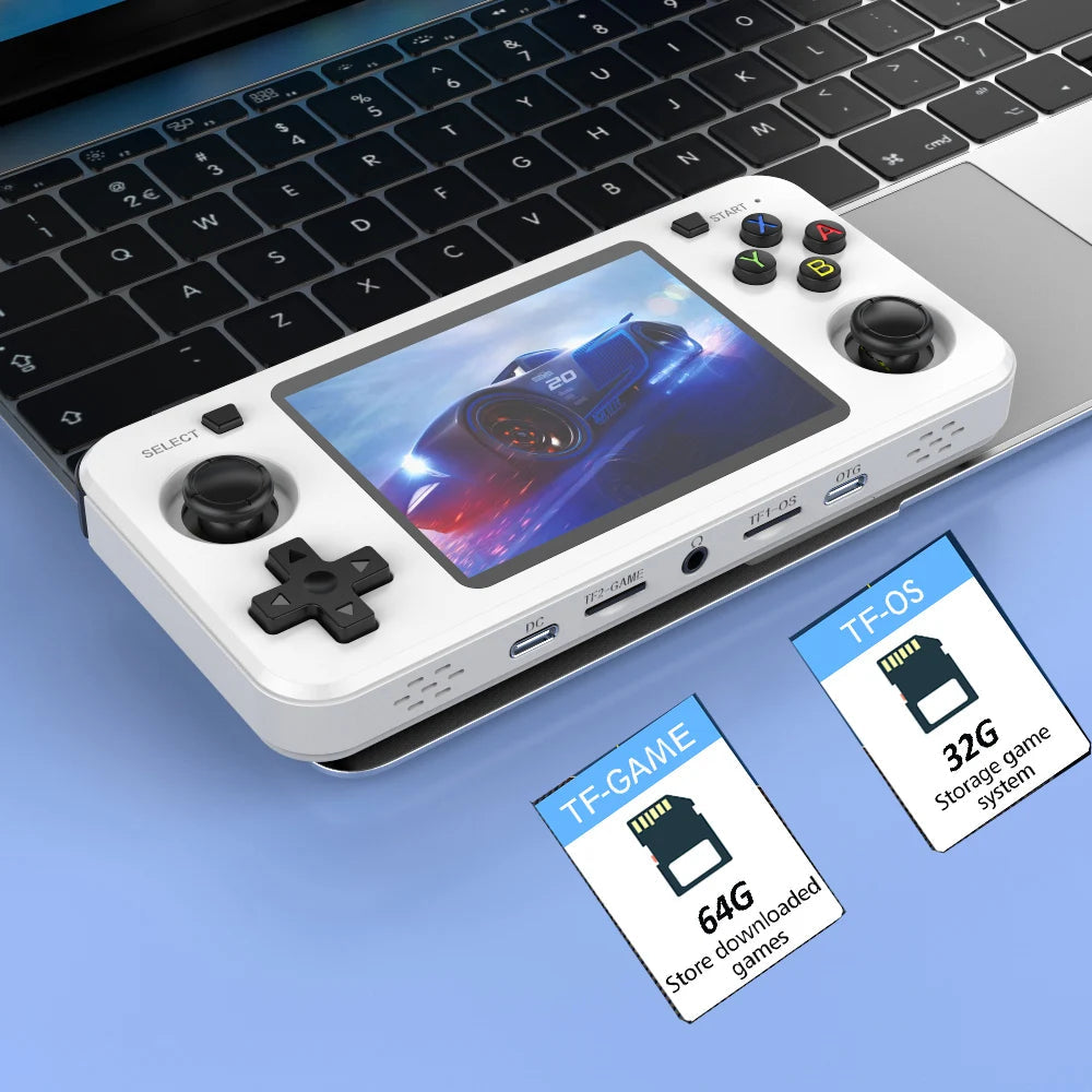 New R36H Retro Handheld Console Open-Source Linux System Classic Game Consoles 3.5 inch IPS Screen 64G Portable Video Player HHFMpro
