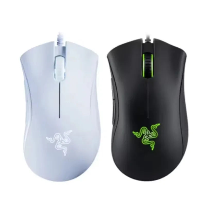Razer DeathAdder Essential Wired Gaming Mouse Mice 6400DPI Optical Sensor 5 Independently Buttons For Laptop PC Gamer HHFMpro