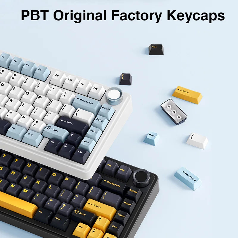 AULA F75 2.4G Wireless/Bluetooth/Wired Gaming Mechanical Keyboard RGB Customized 75% Layout OEM Profile Gasket Structure HHFMpro