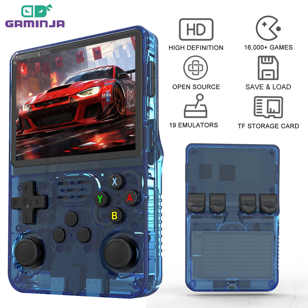 R36S Open Source K36 Handheld Game Console 3.5Inch IPS Screen Built in 16000 Games Supports online doubles For PS1/PSP/DC HHFMpro
