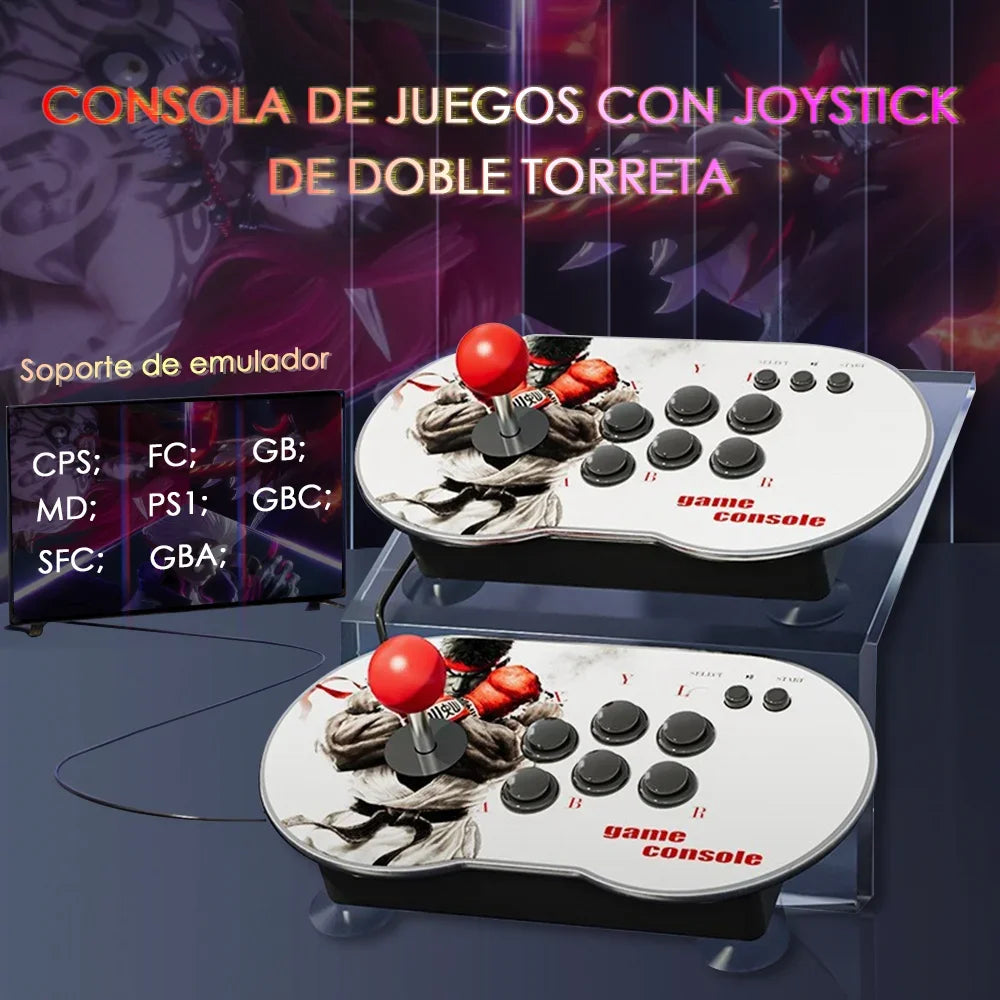 MT6 Retro Classic Video Game 4K HD Arcade Game Console, 10KGames,For PS1 FC GBA GBC, Retro Video Game Console Joystick HHFMpro