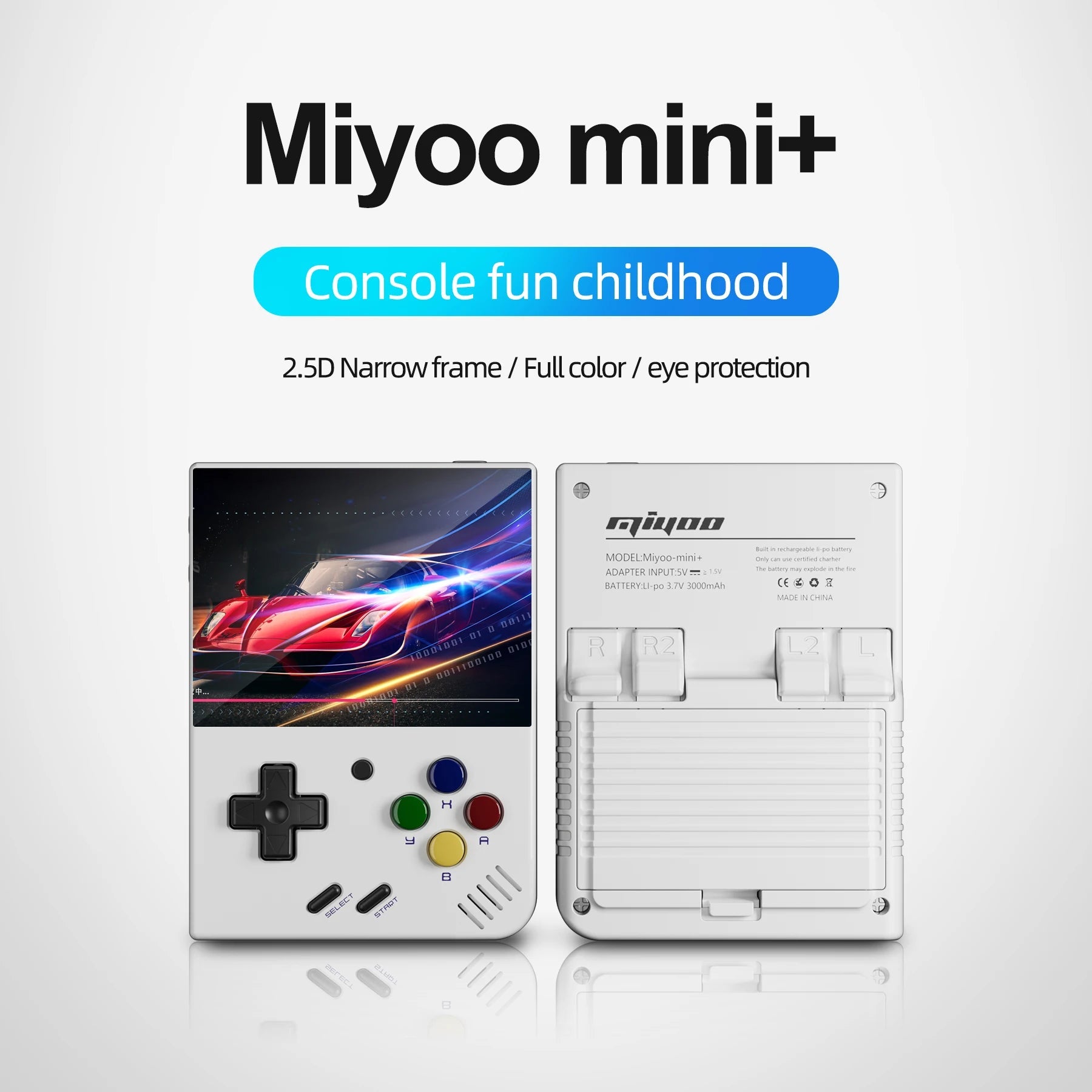 Anbernic Miyoo Mini Plus Game Console 3.5-Inch Ips Full View Oca Full Lamination Portable Gaming Nostalgic Handheld Game Players HHFMpro