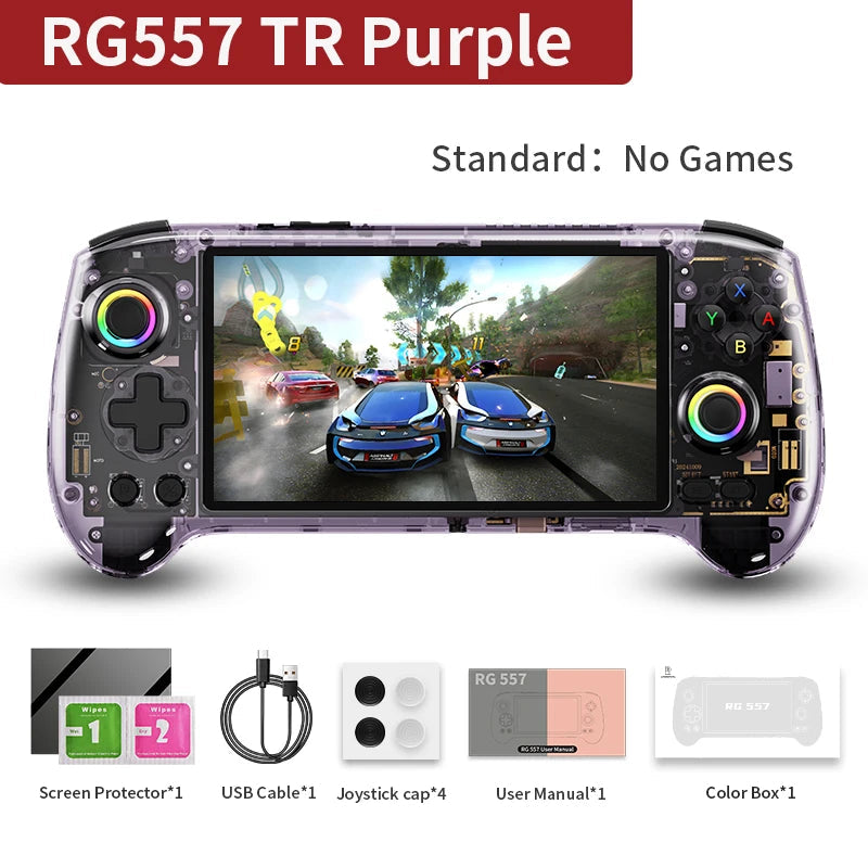 Anbernic RG557 Retro Handheld Game Console 5.48" AMOLED Dimensity 8300 Android Video Gaming Player Supports RixelHK 1080p Output HHFMpro