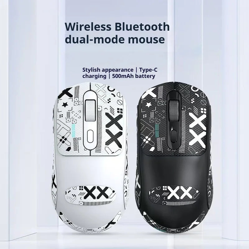2025New Many Modes Bluetooth Gaming Mouse Rechargeable 2.4G USB Wireless RGB Backlight Mouse for iPad Tablet Laptop Computer HHFMpro