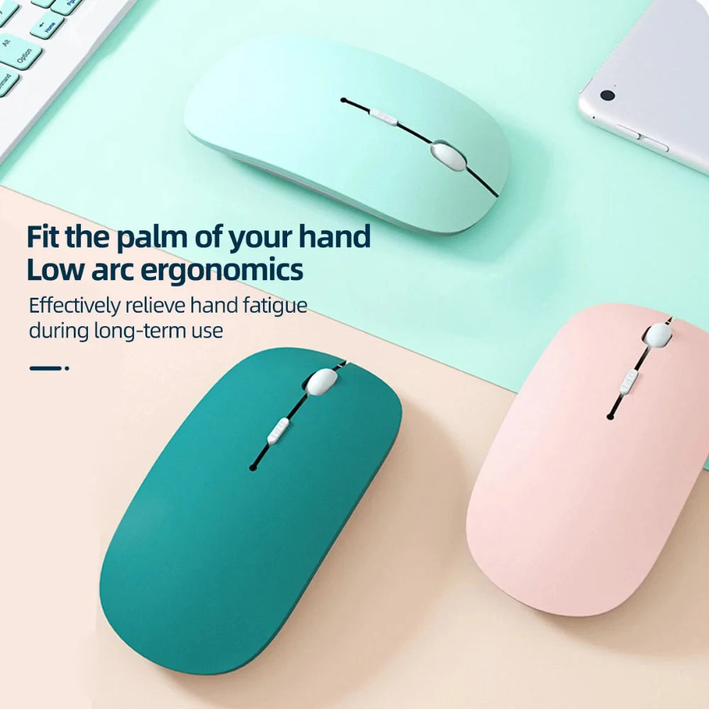 Silent Bluetooth Mouse Marcaron Computer Laptop Optical Mouse Wireless for iPad Samsung Tablet Universal Mice Noiseless HHFMpro