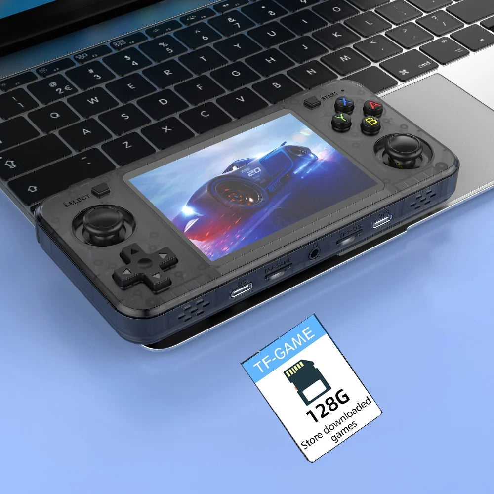 New R36H Retro Handheld Console Open-Source Linux System Classic Game Consoles 3.5 inch IPS Screen 64G Portable Video Player HHFMpro