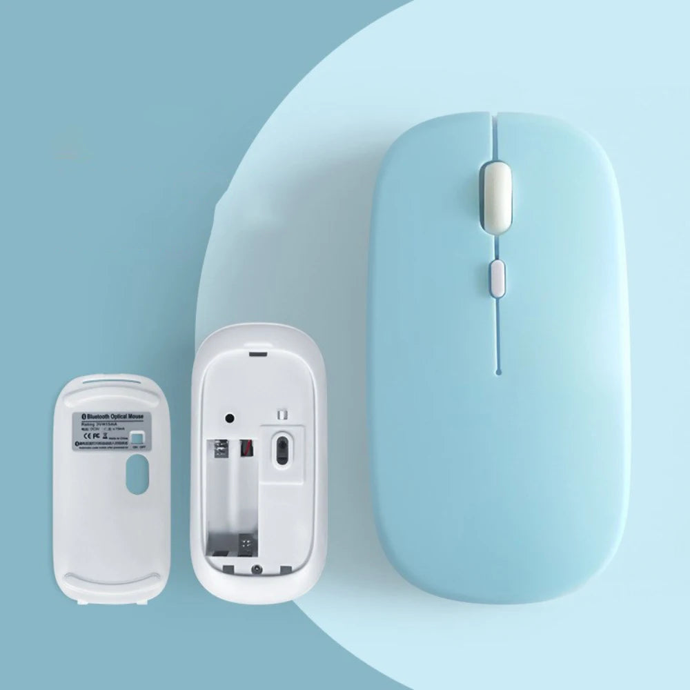 Silent Bluetooth Mouse Marcaron Computer Laptop Optical Mouse Wireless for iPad Samsung Tablet Universal Mice Noiseless HHFMpro