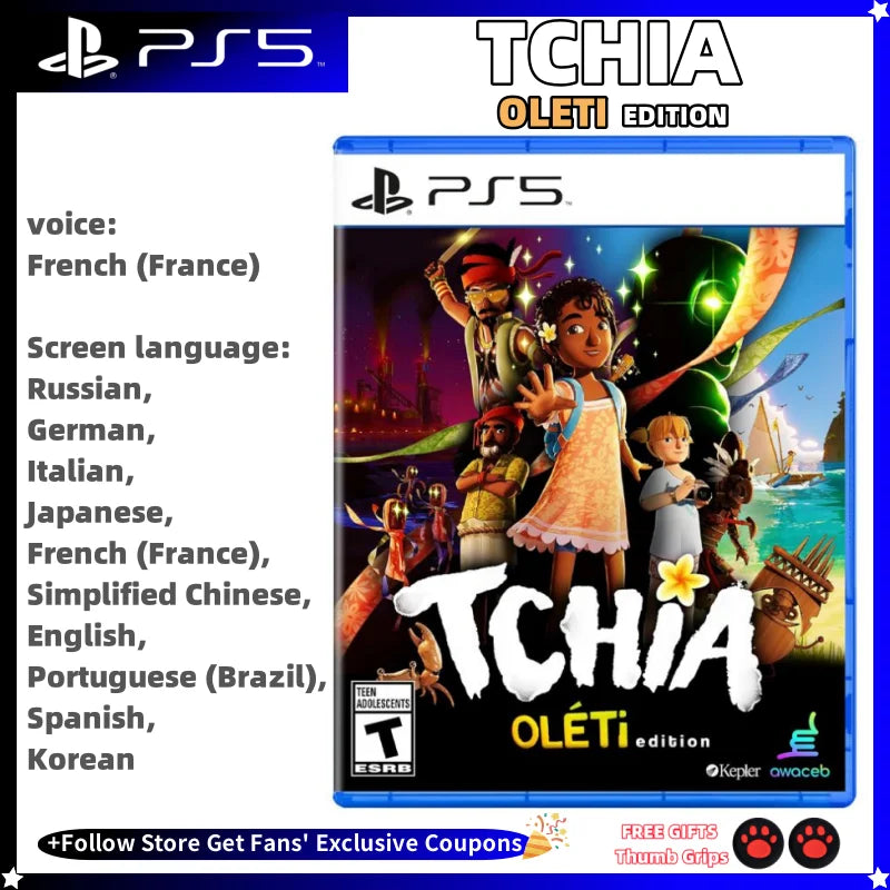 Sony Playstatio5 PS5 Genuine NEW Game CD TCHIA OLETI EDITION Playstation5 Game Card SONY Ps5 Games TCHIA OLETI EDITION HHFMpro