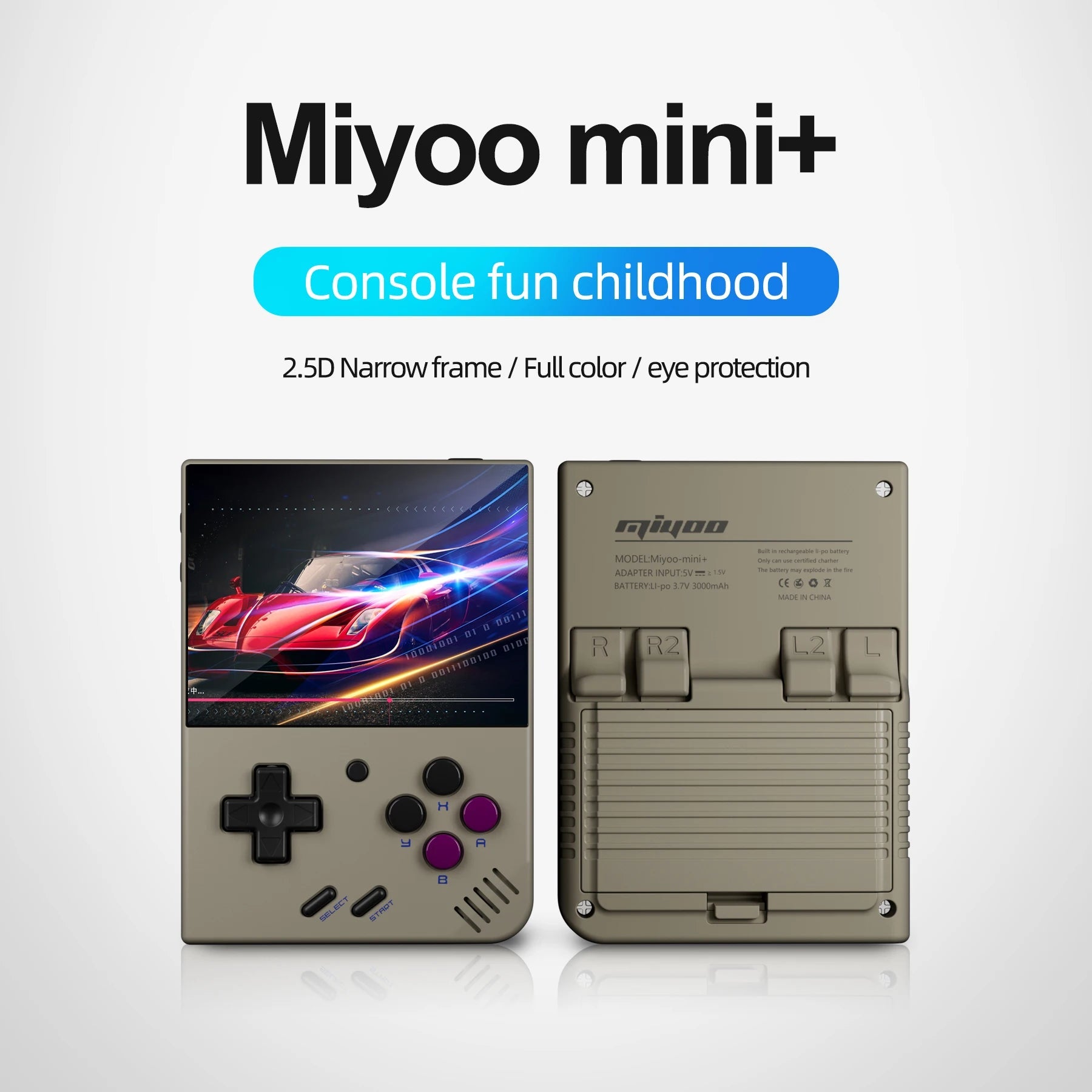 Anbernic Miyoo Mini Plus Game Console 3.5-Inch Ips Full View Oca Full Lamination Portable Gaming Nostalgic Handheld Game Players HHFMpro