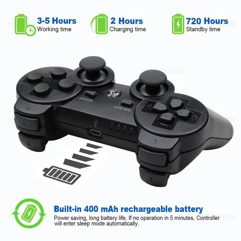 Wireless Gamepad For PS3 Controller Joystick Console Controle For Playstation 3 Joypad Accessories Support Bluetooth HHFMpro