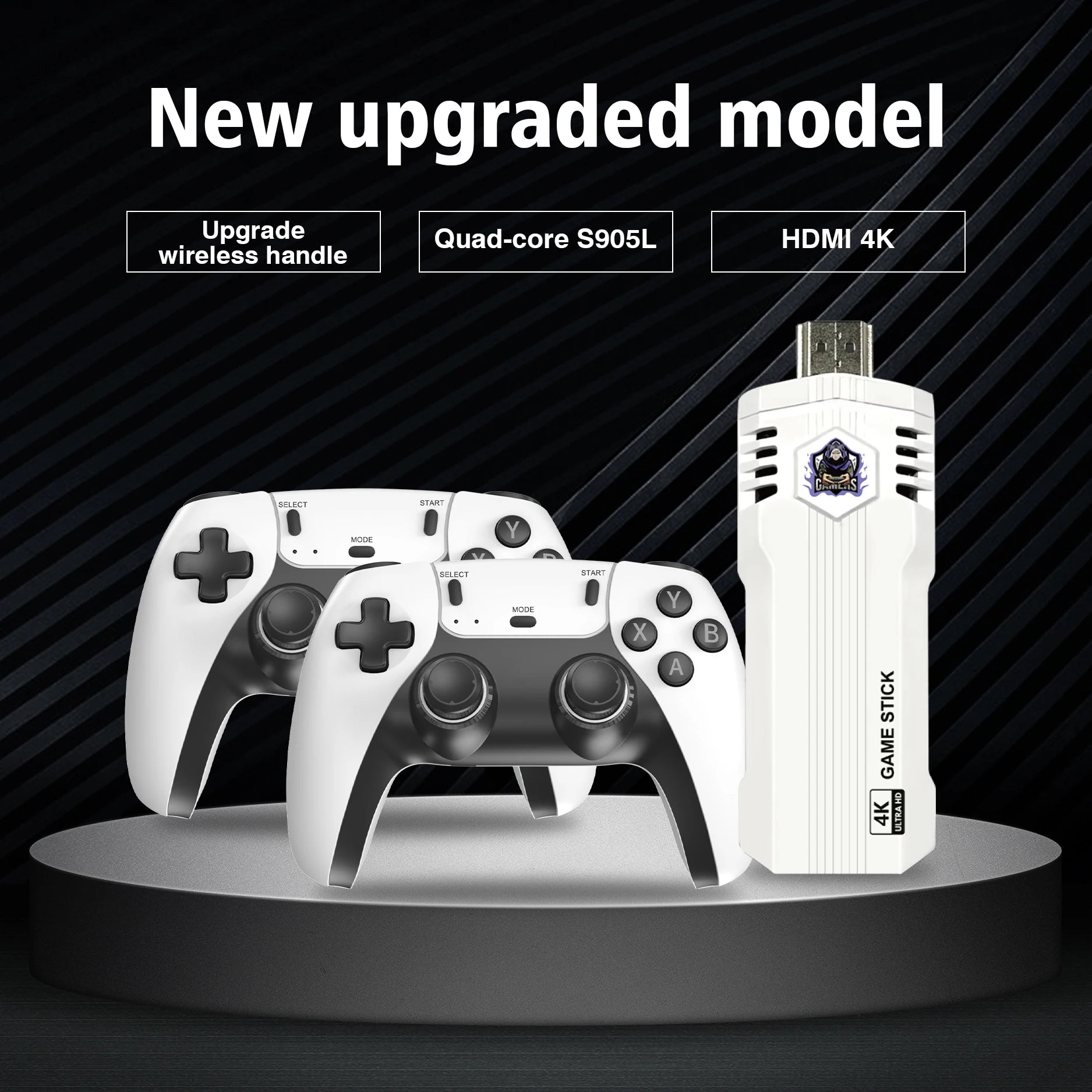 New X2L 40000 Game GD10 Pro 4K Game Player 3D HD Retro Video Game Console Wireless Controller TV 50 Emulator For Kids Gifts HHFMpro