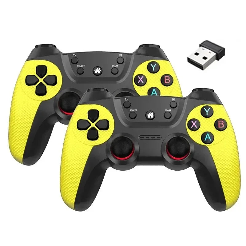 BOYHOM Wireless doubles game Controller For Linux/Android phone For Game Box Game stick PC Smart TV Box 2.4G gamepad Joystick HHFMpro