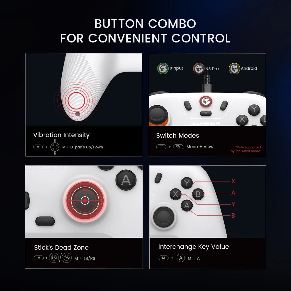 GameSir Nova Lite Wireless Gamepad Controller with Bluetooth, Dongle, Wired for Switch, Android, IOS, PC & Steam Games HHFMpro