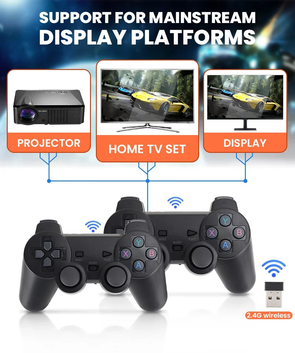 BOYHOM X2 Plus 256G 58000 Game 4K Game player 3D HD Retro Video Game Console Wireless Controller TV 50 Emulator For Kids Gifts HHFMpro