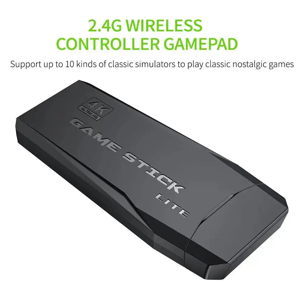Video Game Console 2.4G Double Wireless Controller Game Stick 4K 10000 Games 64 32GB Retro Games for PS1/GBA Boy Christmas Gift HHFMpro