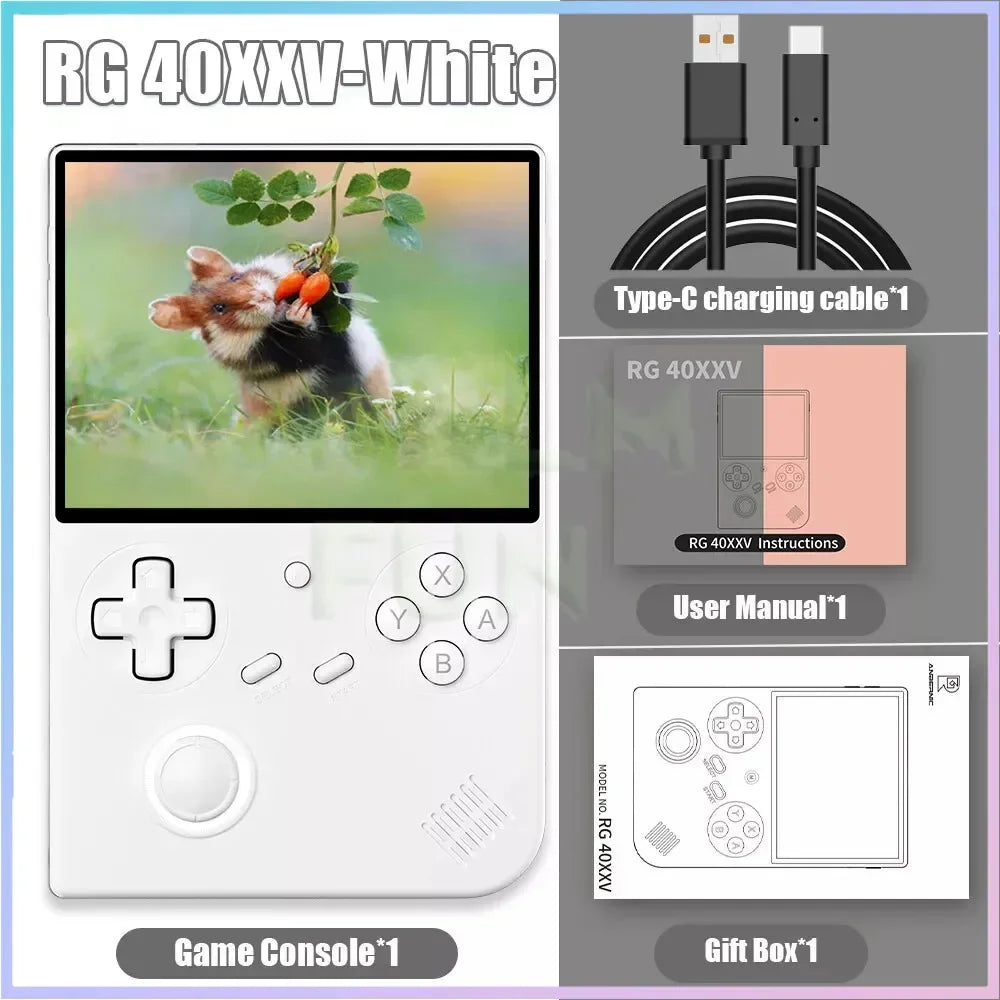 RG40XXV Retro Handheld Game Console 4.0 Inch 640*480 Screen Linux System 5G WiFi Bluetooth HDMI TV Output Video Game Player HHFMpro