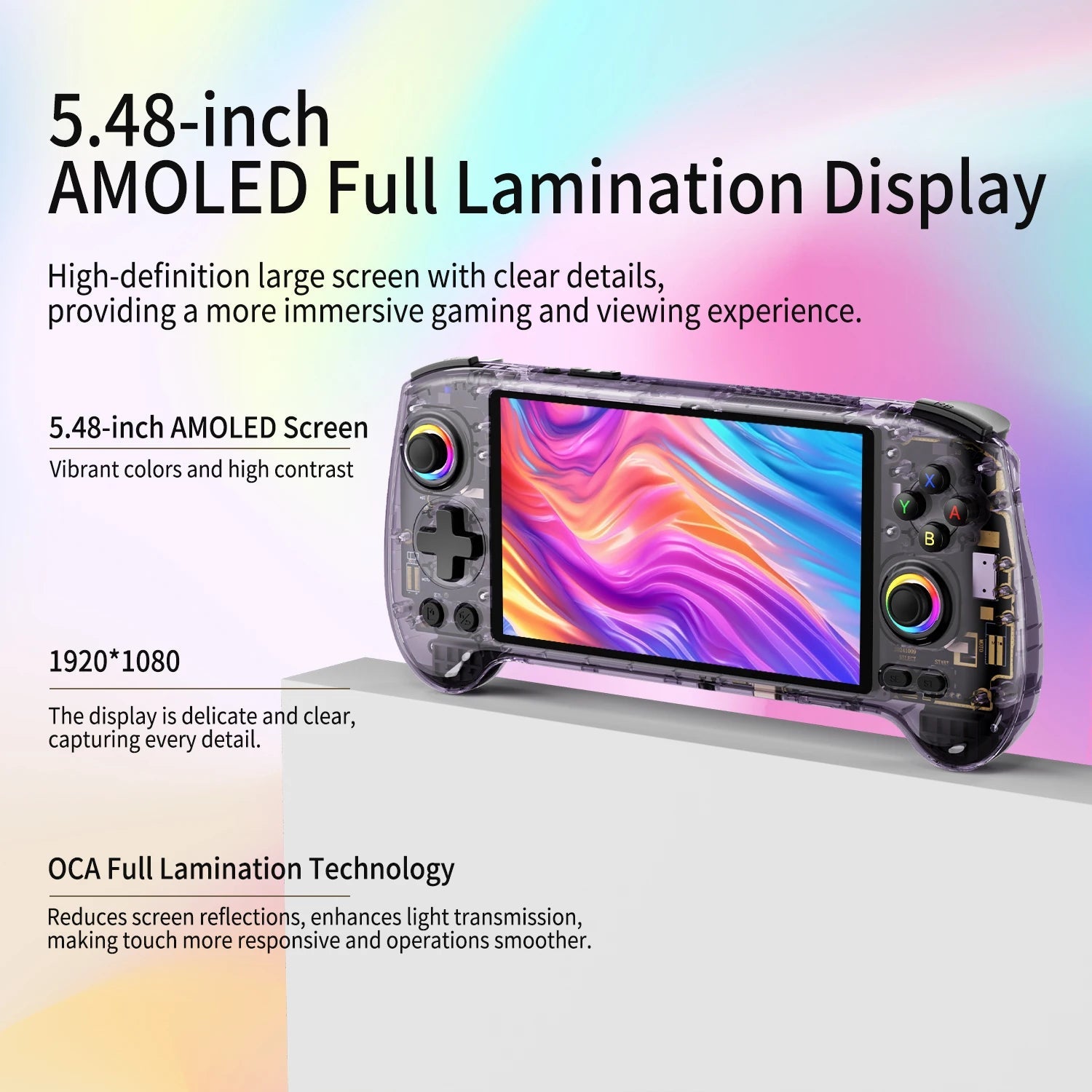 ANBERNIC RG557 RG556 Handheld Game Console Video Gaming Player 5.48" AMOLED Screen 1920*1080 Android 14 WIFI Bluetooth 5.3 HHFMpro