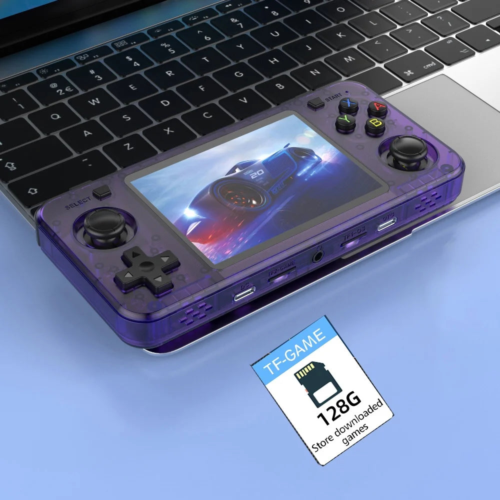 New R36H Retro Handheld Console Open-Source Linux System Classic Game Consoles 3.5 inch IPS Screen 64G Portable Video Player HHFMpro