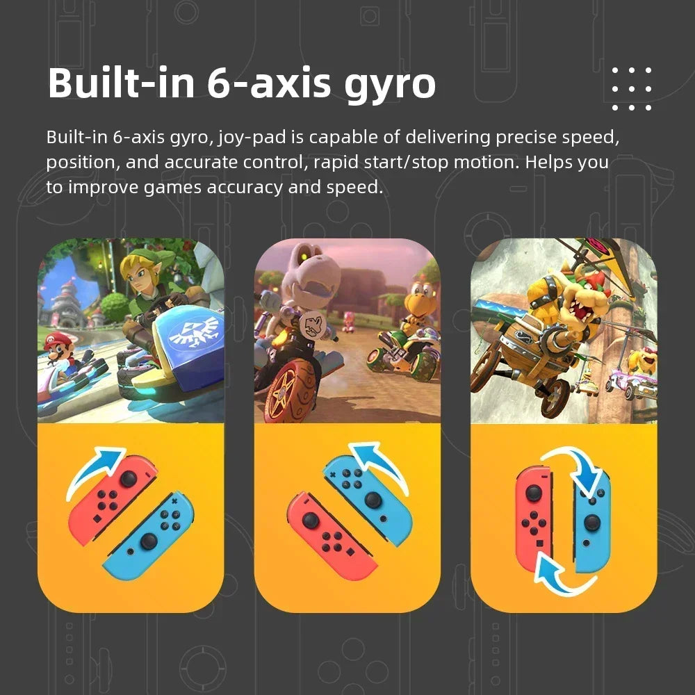 Switch Joy Pad Joy Con Joy Cons Switch OLED Joycons Wireless controller Joystick Bluetooth Gamepad with Straps for Nintendo HHFMpro